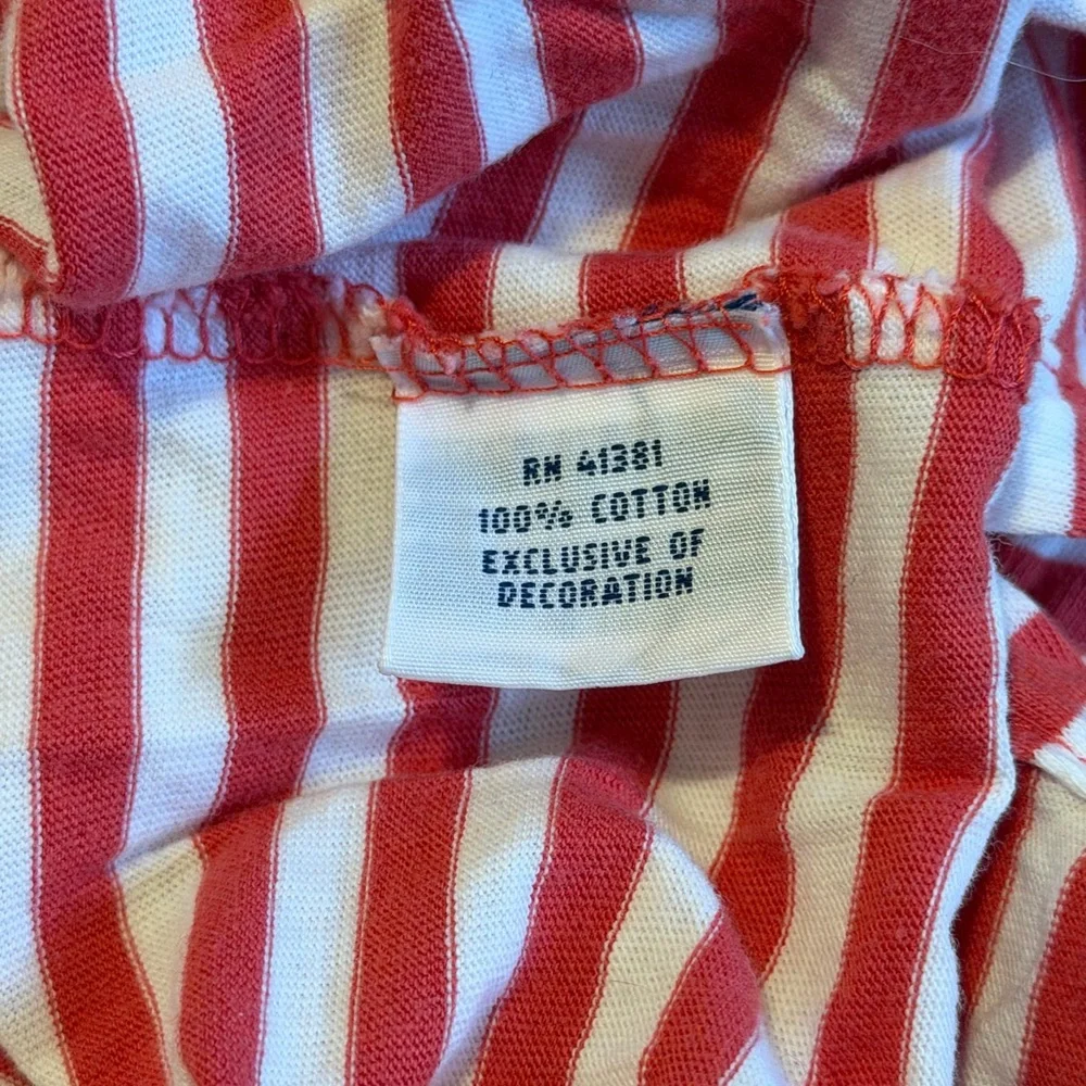 Polo Ralph Lauren Shirt Mens XL Short Sleeve Red White Striped Soft Cotton